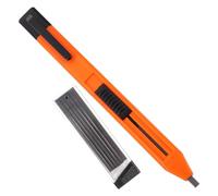 Healeved Set de Crayon Mécanique Rouge en Plastique Léger Recharges, Solide pour Dessin Technique et Travaux de Précision en Bureau ou Chantier