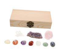 Healeved Set de Cristaux Naturels avec Boîte Minéraux Bruts Quartz et Structures Pures pour Collectionneurs Décoration et Activités Scientifiques
