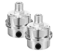Healeved Silencieux D'échappement pour Compresseur Air 2pcs en Fer et Plastique, Installation Facile, pour Environnements Nécessitant