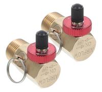 Healeved Soupape de Décharge Laiton 1/2 X 1/4 Npt pour Compresseur D’air Portable, Collecteur avec Orifice de Remplissage, Vanne de Sécurité Intégrée pour Usage Industriel et Maintenance