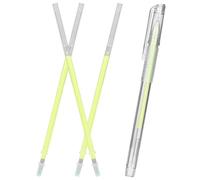 Healeved Stylo à Sourcils Microblading Jaune en Plastique avec Recharge, Tracé Précis et Lisse, Accessoire de Maquillage pour Femmes, Outil de Tatouage Sourcils Facile à Utiliser