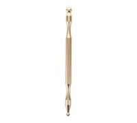 Healeved Stylo D'acupression en Laiton Compact Embout Boule pour Massage des Yeux Plantes des Pieds, Outil de Massage D'acupuncture pour Débutants, Détente Quotidienne