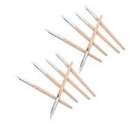 Healeved Stylo De Nettoyage pour De Montre Professionnel en Bois Et Plastique, Portable Et Pratique, Lot De 5 Pièces, Outil De Nettoyage pour Mouvements De Montres, Accessoire Horloger Précis