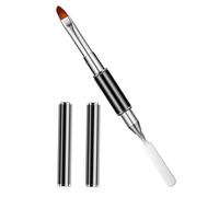 Healeved Stylo de pour les ongles accessoires pour nail art décoration ongles gel d'application facile grattoir en métal pinceau gel de construction fibre de laine