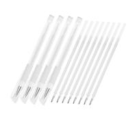 Healeved Stylo de Tatouage Blanc Étanche pour Sourcils, en Plastique Solide, pour Salon Professionnel, Set de 12 Pièces