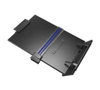 Healeved Support de Lecture Réglable en Métal et Plastique Noir Porte-Documents Portable Règle Indicatrice pour Bureau École et Domicile - Support D’Apprentissage et Porte-Recettes