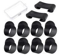 Healeved Support de Maillet de Tambour à Langue en Silicone avec Boîte de Rangement, 10 Pièces, Facile à Utiliser et Protège les Baguettes pour Débutants