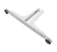 Healeved Support de Paravent Mobile Blanc Base Stable en Alliage de Zinc, Pieds Renforcés pour Séparateurs de Pièces, Paravents de Dressing et Cloisons D'intérieur, Bureau et Maison, 1