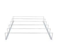 Healeved Support de Rangement pour Bouteilles et Canettes au Congélateur 40X40 CM Porte-Boissons Anti-Renversement en Alliage D’Aluminium et ABS Organiseur Pratique pour Réfrigérateur