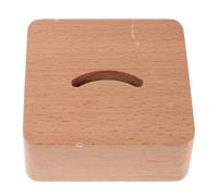 Healeved Support en Bois pour Chausse-pied Socle Compact Autoportant 9x9x3,5 Cm Base de Rangement Solide pour Entrée et Placard Organisateur Pratique et Décoratif pour Chausse-pieds