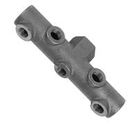 Healeved Support en Croix Six Voies en Fonte 1/2 Filetage Intérieur et Extérieur Pièces de Rechange pour Compresseur d'Air à Courroie Pressostat Compatible Accessoires pour Pompe de