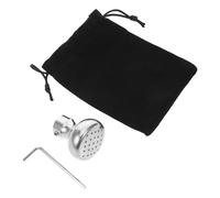 Healeved Support Métallique pour Diapason avec Base Multi-orifices Argentée, Pied de Diapason Adaptable et Étui de Protection Portable, Accessoire de Réparation pour Instruments de