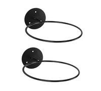 Healeved Support Mural Professionnel pour Basket-Ball et Football Lot de 2 Set de Pièces en Fer Robuste Noir Porte-Ballon Mural pour Rangement Intérieur et Extérieur