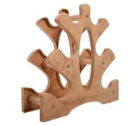 Healeved Support pour Haltères en Bois Naturel 3 Niveaux Rack Compact et Robuste pour Rangement de Poids Organisateur de Salle de Sport pour Entraînement à Domicile