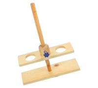 Healeved Support pour Instruments Pédagogiques Double Trou en Bois Support Stable pour Entonnoirs de Laboratoire Matériel Scientifique pour Équipement d'Expérimentation Couleur Aléatoire