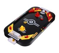 Healeved Table de Hockey sur Glace de Table Mini, Jeu Éducatif pour 2 Joueurs, Format Compact Noir, Jeu D’Arcade Familial pour Loisirs et Compétitions à Domicile