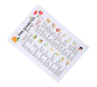 Healeved Tableau Mural de Planification des Repas pour Prédiabétiques avec Liste des Aliments Adaptés et Conseils Diététiques pour Gestion du Diabète
