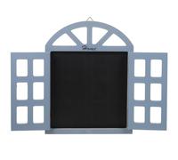 Healeved Tableau Noir Suspendu en Bois Gris Rétro pour Fenêtre Intérieure Décoration Vintage pour Café et Boutique Panneau Décoratif Mural Accessoire Message Pratique Ornement de