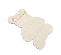 Healeved Tableau Photo en Bois D’ourson pour Bébé - Cadre Mensuel 12 Photos pour Première Année - Décoration Chambre Garçon et Filles - Souvenir Naissance Bébé - Support Stable et Naturel