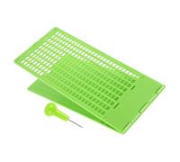 Healeved Tablette D'écriture Braille 9 Lignes 28 Cases Avec Stylet Kit Plastique Vert Aide Apprentissage Braille Pour Garçon Et Filles Et Personnes Malvoyantes Usage Éducatif Et Mobilité