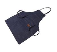 Healeved Tablier Jean Unisexe Réglable Avec Poches Tablier Pour Coiffure Cuisine Barbecue Et Jardinage Design Moderne Denim Bleu