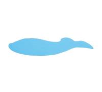 Healeved Tapis de Sol Style Cartoon en Caoutchouc Bleu Antidérapant Forme Baleine Pliable et Extra, pour Salle de Bain et Entrées