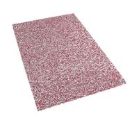 Healeved Tapis de Table pour Manucure en Résine avec Strass Brillants, Coussin Repose-mains Rectangulaire Rose, Facile à Nettoyer, Accessoire Polyvalent pour Table Nail Tech