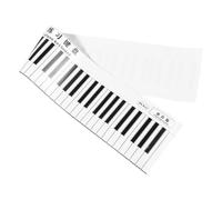 Healeved Tapis D'entraînement au Piano pour Débutants Guide des Notes et Exercices de Doigté Portable en Pvc Résistant pour Cours de Musique à Domicile