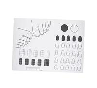 Healeved Tapis Entraînement Silicone Pour Art Des Ongles Matériel De Pratique Pour Manucure Acrylique Pour Création De Designs Variés Et Apprentissage Des Techniques De Nail Art