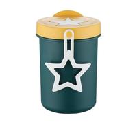 Healeved Tasse à Flocons D’avoine en Acier Inoxydable 304, 420 Ml, Vert Foncé, Gobelet Portable pour Petit-déjeuner, Compatible Micro-ondes, Couvercle Étanche en Silicone, Maison, Travail,