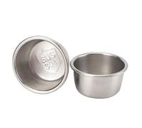 Healeved Tasses à Sauce Inox 2 Pièces pour Pique-Niques et Barbecues, Petits Gobelets Multifonctions pour Condiments, Ustensiles la Cuisine Maison et Hôtellerie
