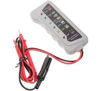 Healeved Testeur de Batterie Automobile Professionnel 12 V Gris Clair Outil de Diagnostic Système de Charge Analyseur Portable pour Voiture et Moto Détection Rapide Batterie et Charge