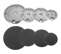 Healeved Tête de Brûleur à Gaz pour Cuisinière Domestique Chapeau de Brûleur en Acier Inoxydable Kit de Remplacement pour Distribution Uniforme du Gaz Accessoire Pratique pour Cuisson