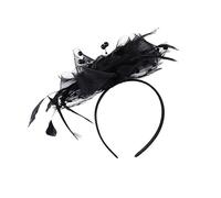 Healeved -tête Plumes De Style Vintage Et Élégant Accessoire Pour Fête Coiffe Plumes Noire