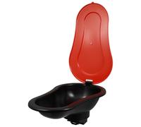 Healeved Toilettes Portables à la Turque Couvercle Anti-Odeurs Plastique Robuste et Léger Compactes pour Camping Chantier et Voyages en Plein Air