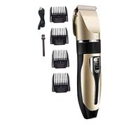 Healeved Tondeuse à Cheveux Électrique Rechargeable Dorée Réglable 3-9 Mm Silencieuse pour Hommes et Garçon et Filles Usage Domestique 4 Sabots Multifonctions