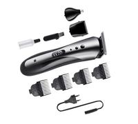 Healeved Tondeuse Professionnelle Multifonction Rechargeable Kit de Tonte Ergonomique pour Cheveux Poils de Nez et Coiffure Heures Design et Compact