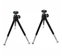 Healeved Trépied Mini Télescopique Support en Aluminium et Plastique 2pcs pour Téléphone Portable et Appareil Photo pour Photographie sur Table