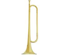 Healeved Trompette en Laiton Petite Taille Bémol pour Adolescents Musical D’Initiation Instrument à Vent Doré pour École et Scène Trompette D’Élève Son Riche et Résonnant