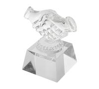 Healeved Trophée Décoratif en Cristal Transparent Petit Format - Accessoire de Récompense Original de Main - Décoration Élégante pour Fête Événement et Intérieur