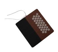 Healeved Trousse à Crayons en Feutrine, Étui Enroulable pour Pinceaux de Calligraphie, Paquet de Rangement Léger et Portable, Grosse Capacité, Motif Plum Blossom Ajouré, pour L'École