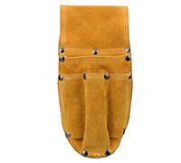 Healeved Trousse à Outils Pratique en Cuir de Vachette Suédé, Résistante et Facile à Nettoyer, pour Jardinage et Réparation Ceinture Solide et Poches Multiples