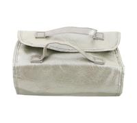 Healeved Trousse de Maquillage avec Compartiments Indépendants Amovibles Capacité Spacieuse Étanche Style Rétro Gris de Rangement Cosmétique Quatre Un Pratique