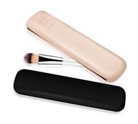 Healeved Trousse De Maquillage De Voyage - 2 Pinceaux De Maquillage en Silicone Portable Et Facile À Utiliser Silicone De Haute Qualité Idéal pour Sœurs Filles Copines Ou Mères