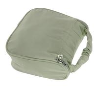 Healeved Trousse de Voyage Cosmétique Imperméable Grosse Capacité Compartiments Sec et Humide Séparés, Pochette Maquillage Portable Fruit Vert pour Toilette et Soins Personnels, Paquet