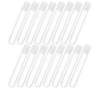 Healeved Tube à Essai avec Plastique Transparent 100 Pièces 10ml | Échantillons Chimiques et Biologiques, Prélèvement Terrain, Organisation Voyage, Réutilisable, Fermeture Sûre