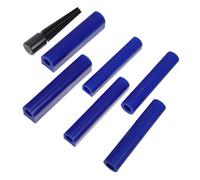 Healeved Tubes à cire à sculpter (lot de 7) avec baguier - Gravure de bijoux facile sur cire à modeler dure - Moules pour la fonte de bijoux avec trous de tubes