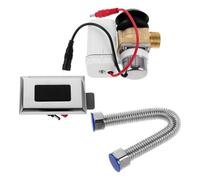 Healeved Vanne de Chasse D'eau Automatique sans Contact Capteur Avancé en Abs et Cuivre, Installation pour Urinal, pour Centres Commerciaux et Rénovation
