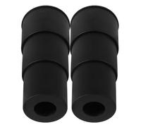 Healeved Verin Chaise de Bureau 2pcs Housse Plastique pour Protection Pied de Chaise Manchon Télescopique Anti-poussière de Bureau Noir à Usage et Maison