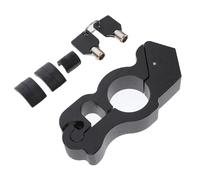 Healeved Verrou de Poignée de Moto Antivol en Aluminium Serrure de Frein Solide Noire Accessoire Sécurité Guidon Compatible Motos Scooters et VTT avec Clés de Sécurité pour Protection